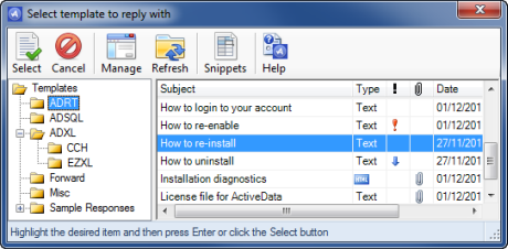 ActiveData Response Templates for Microsoft Outlook (64-Bit)