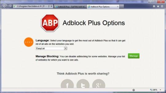 Adblock Plus for Internet Explorer (64-bit)