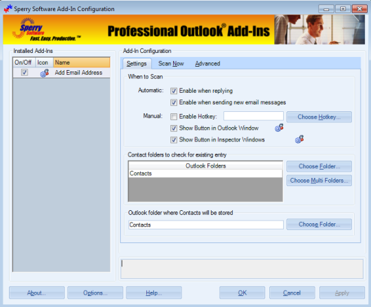 Add Email Address for Microsoft Outlook (64-bit)