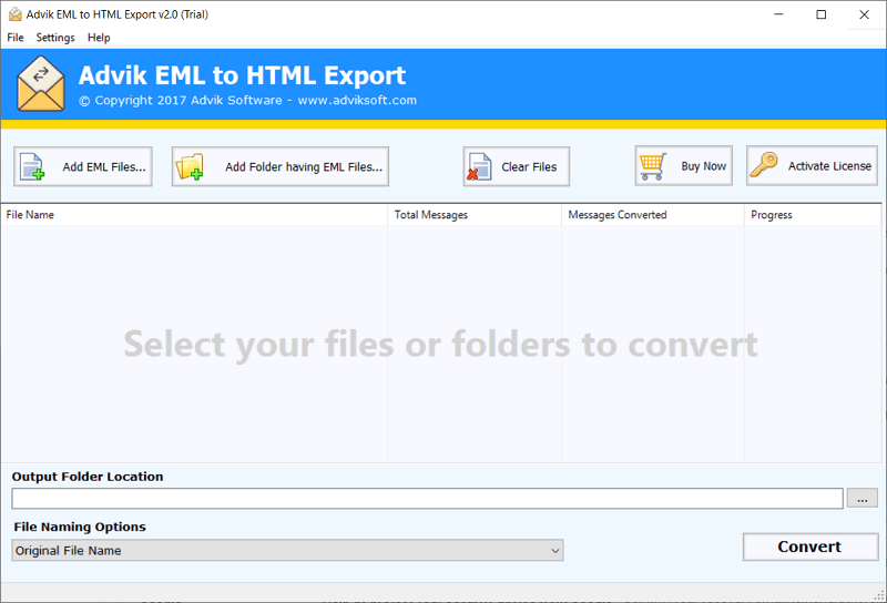 Advik EML to HTML Converter