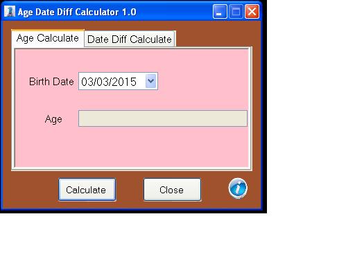 Age Date Diff Calculator