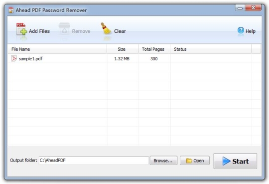 Ahead PDF Password Remover