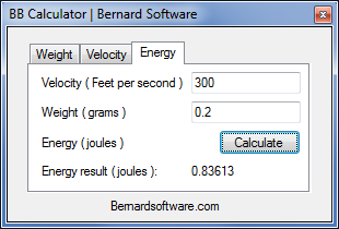 Airsoft BB Calculator