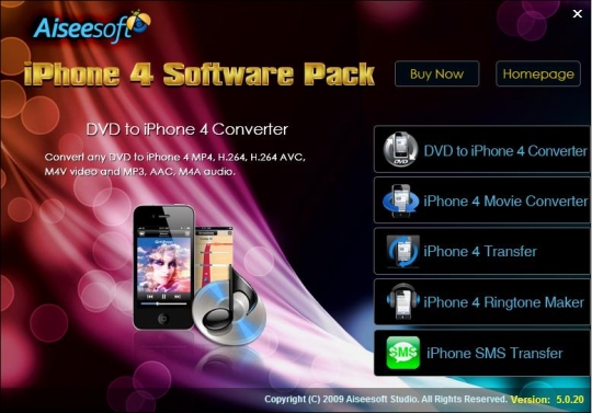 Aiseesoft iPhone 4 Software Pack