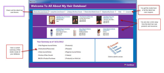 All About My Hair Database