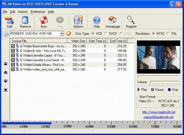 All Video to VCD SVCD DVD Creator &amp; Burner