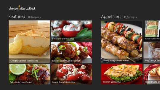 Allrecipes Video Cookbook for Windows 8