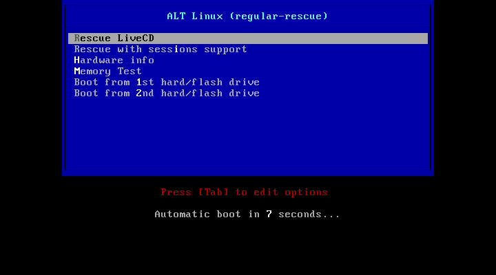 ALT Linux Rescue
