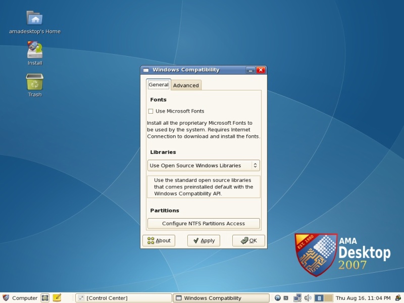 AMA Desktop Linux