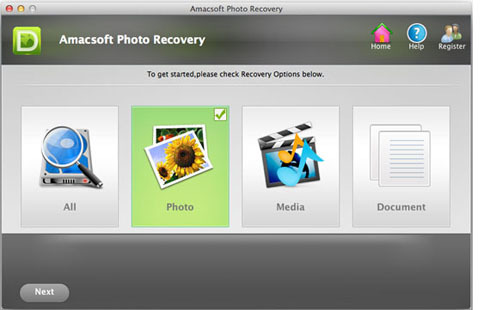 Amacsoft Photo Recovery for Mac