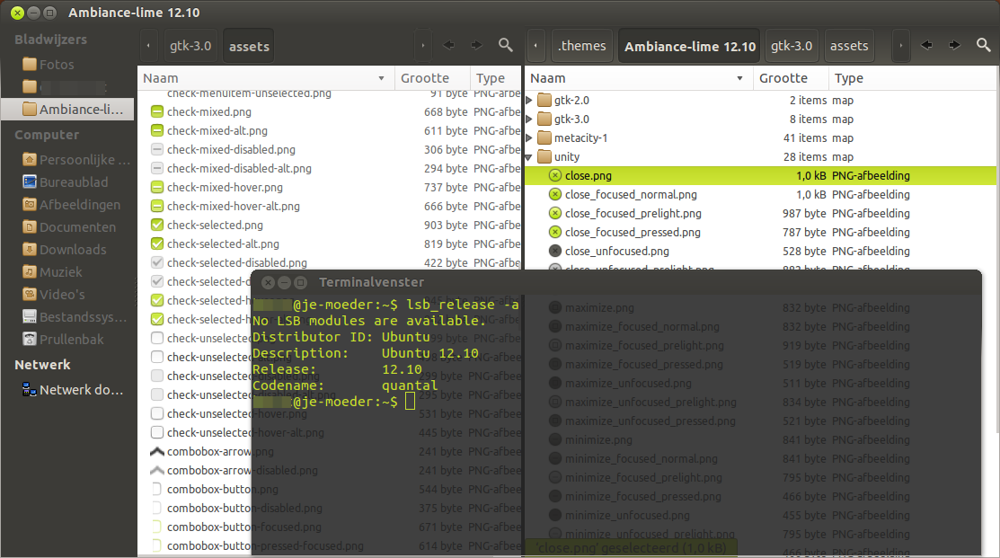 Ambiance lime for Ubuntu 12.04 & 12.10