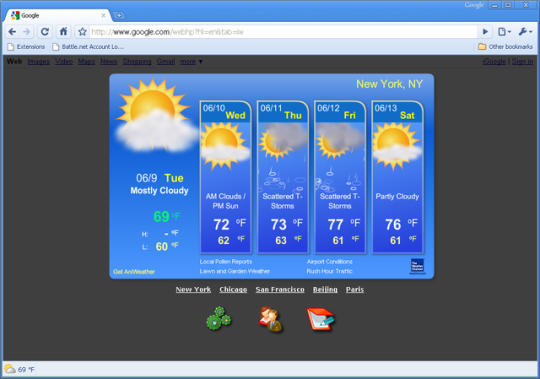 AniWeather for Chrome