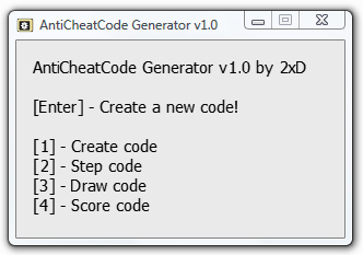 Anti-Cheat-Code Generator