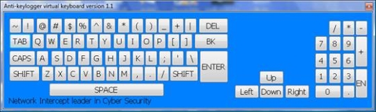 Anti Keylogger Virtual Keyboard