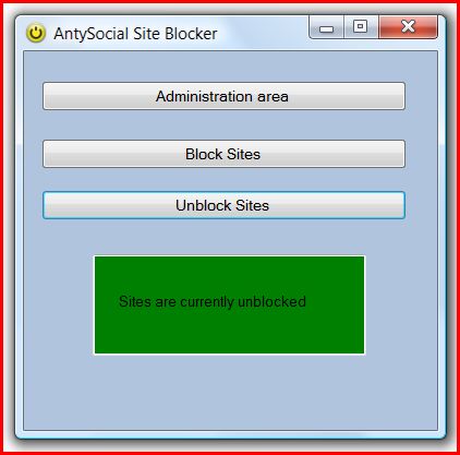 AntySocial Site Blocker