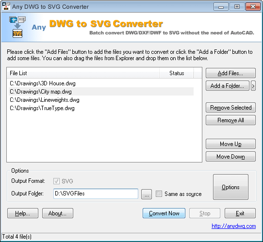 Any DWG to SVG Converter