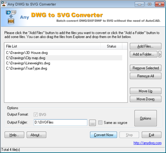 Any DWG to SVG Converter