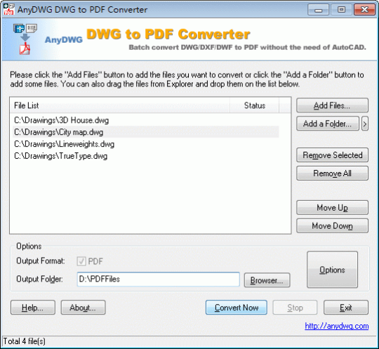 AnyDWG DWG to PDF Converter
