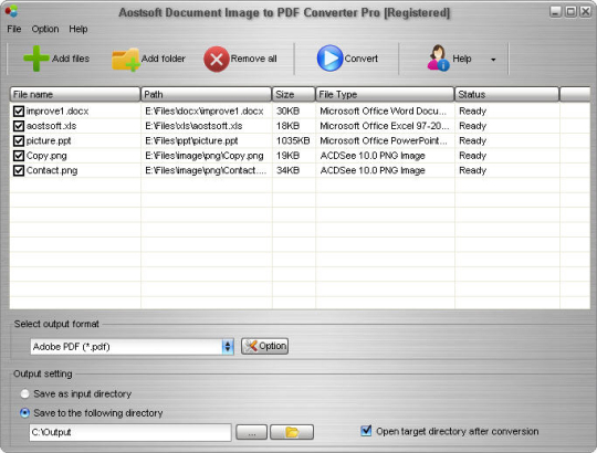 Aostsoft Document Image to PDF Converter Pro