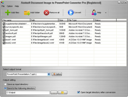 Aostsoft Document Image to PowerPoint Converter Pro