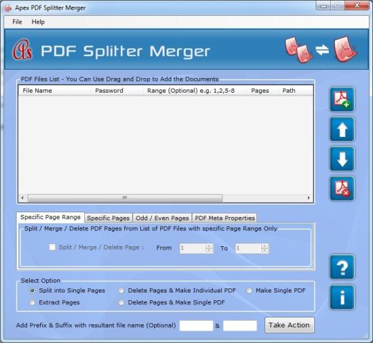 Apex PDF Splitter and Merger