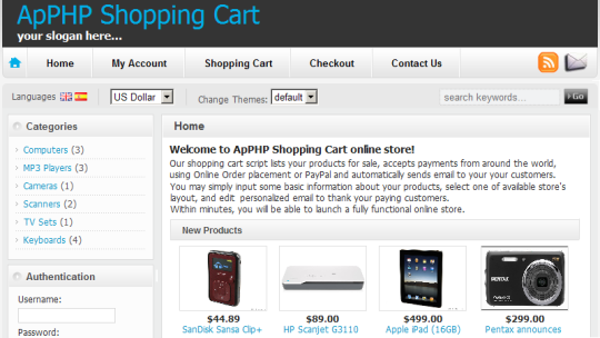 ApPHP ShoppingCart