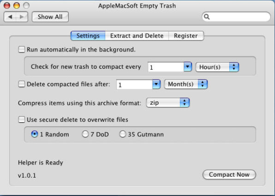AppleMacSoft Empty Trash