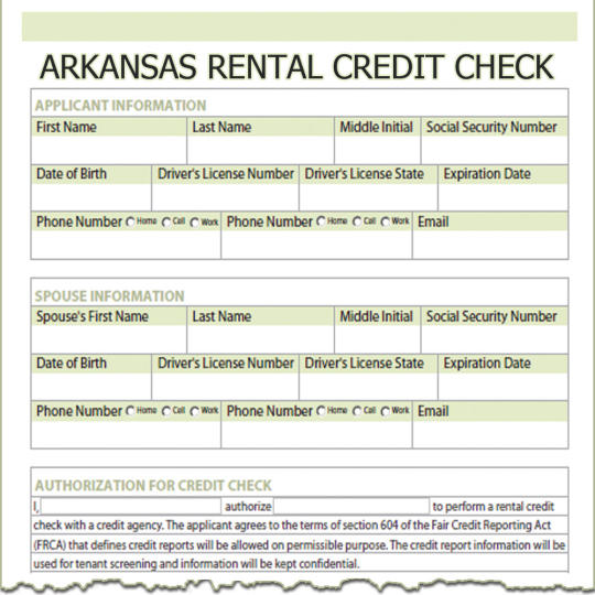 Arkansas Rental Credit Check