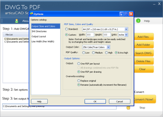ArticuCAD DWG DXF to PDF Converter