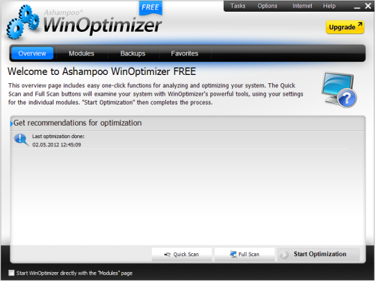 Ashampoo WinOptimizer FREE