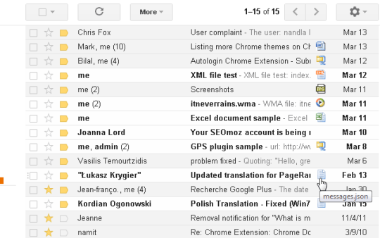 Attachment Icons for Gmail and Google Apps