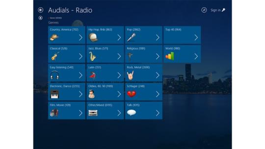 Audials Radio for Windows 8