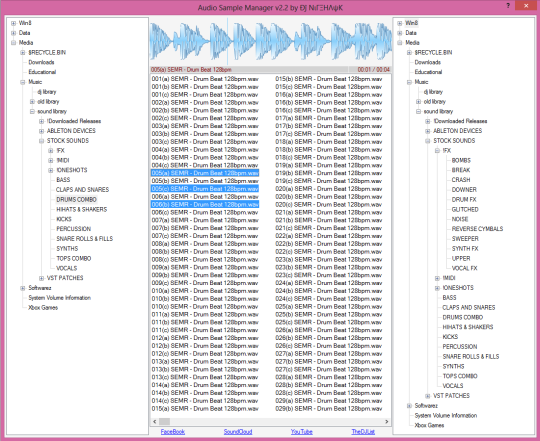 Audio Sample Manager