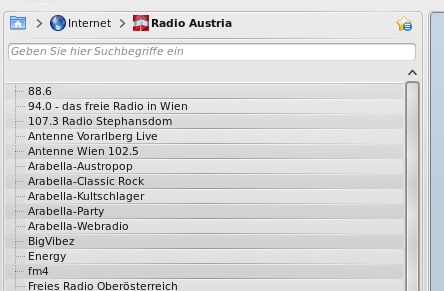 Austrian Radio Streams Service