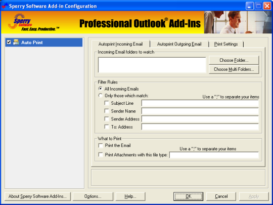 Auto Print for Microsoft Outlook