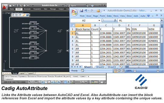 AutoCAD Attributes Excel - AutoAttribute