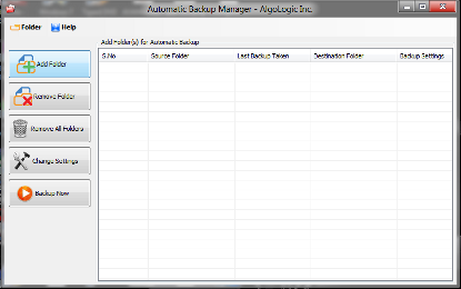 Automatic backup Manager