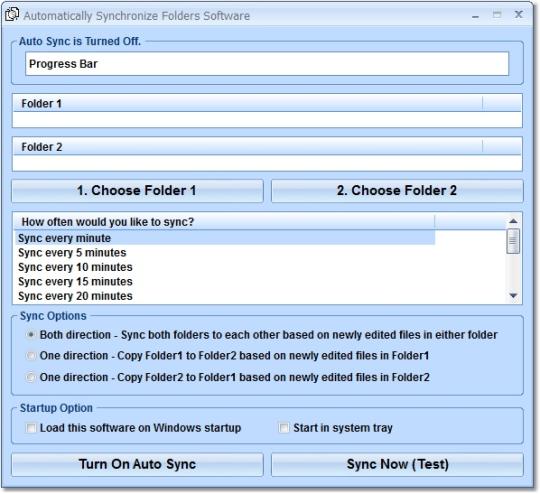 Automatically Synchronize Folders Software