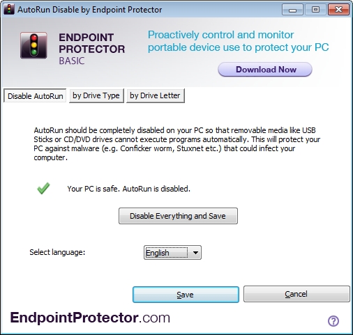 AutoRun Disable by Endpoint Protector