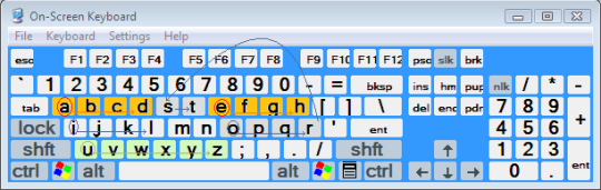 Axar English Keyboard Alphabetic