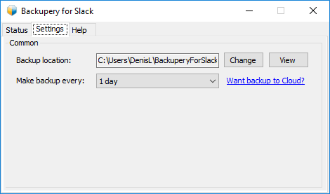 Backupery for Slack