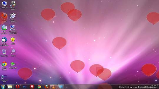 Balloons at the Desktop