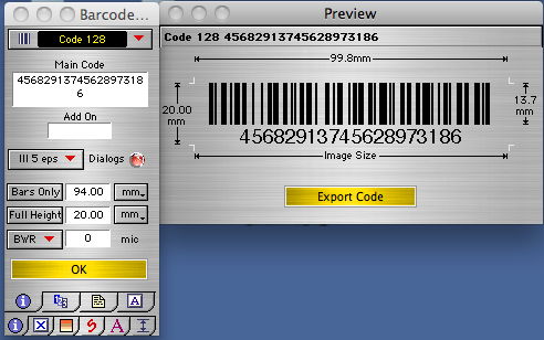 Barcode X