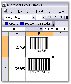BarCodeWiz Interleaved 2 of 5 Barcode Fonts