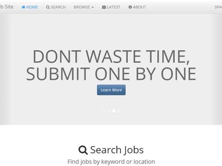 Basic Job Search Engine Script