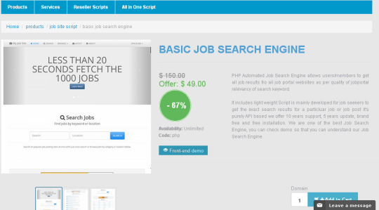 Basic Job Search Engine