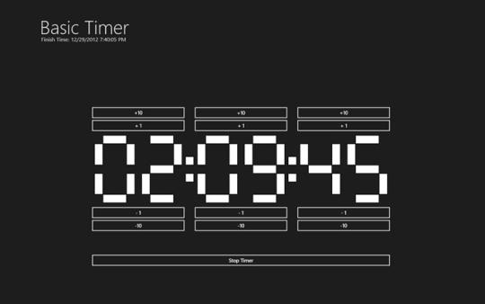 Basic Timer for Windows 8