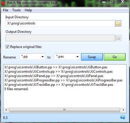 Batch File Extension Renamer