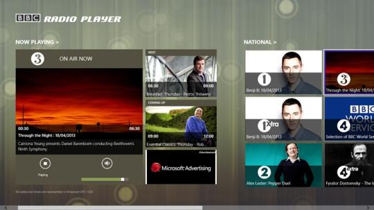 BBC Radio Player for Windows 8