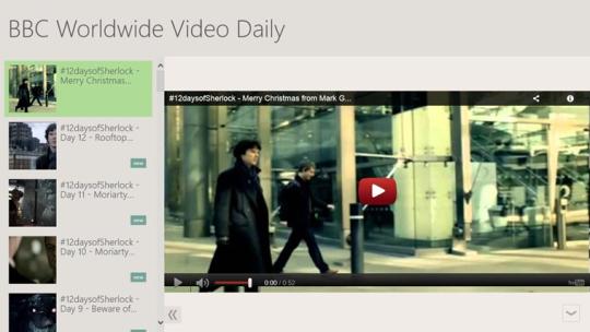 BBC Worldwide Video Daily for Windows 8